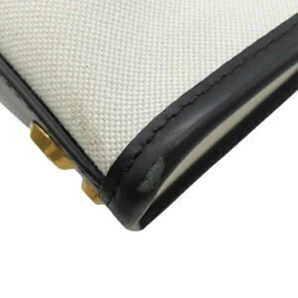 Balenciaga Tote Bag Hardware Canvas Leather Natural Handbag Shoulder Off-White - Picture 4 of 9